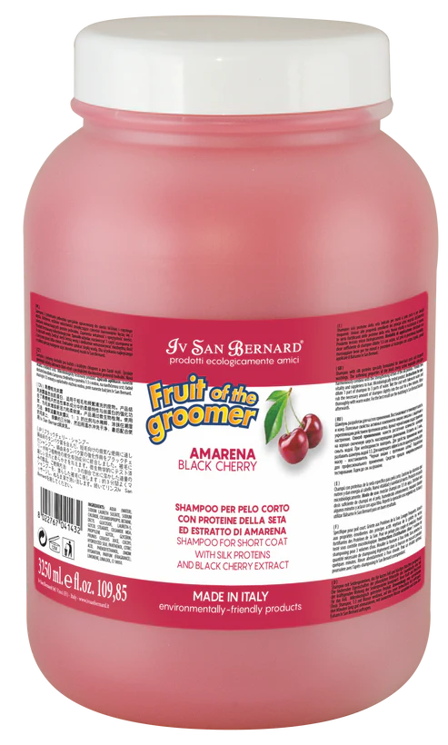 Fruit of The Groomer BLACK CHERRY SHAMPOO for Short Coats - Fetch Grooming Supplies