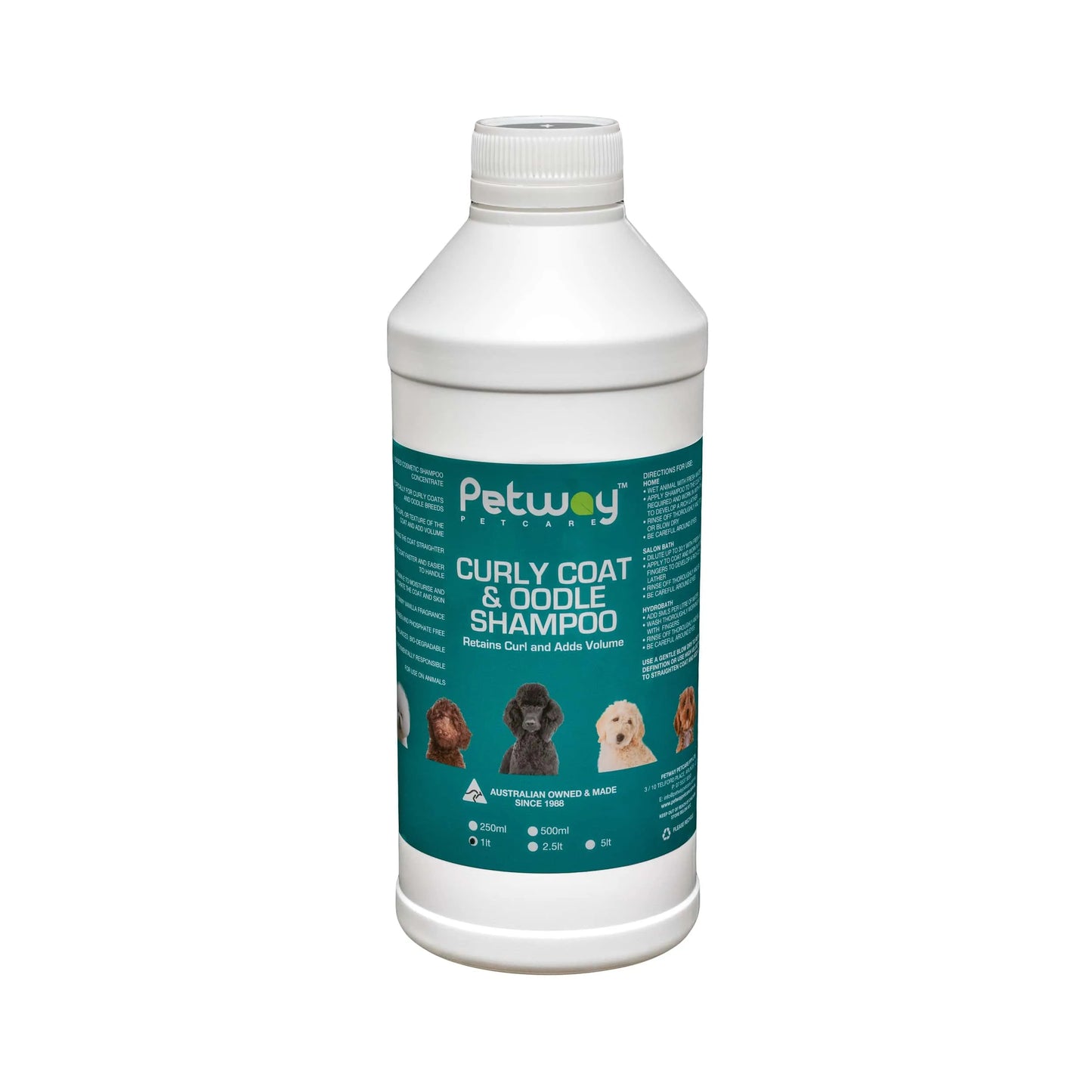 Petway Shampoo Curly Coat And Ooodle - Fetch Grooming Supplies