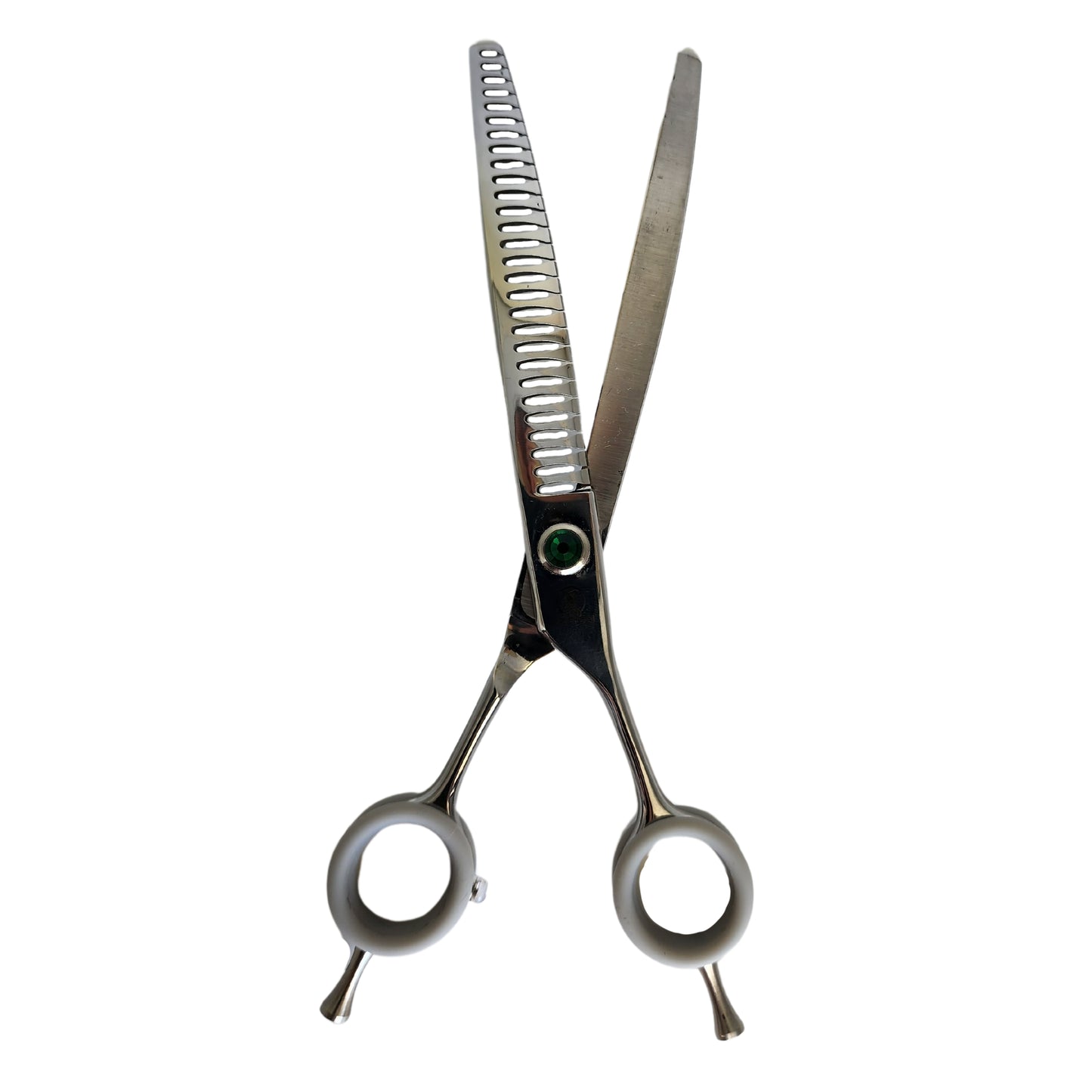 7.5" Emerald T28 Curved Chunker Scissors - Hitachi 440c - Fetch Grooming Supplies