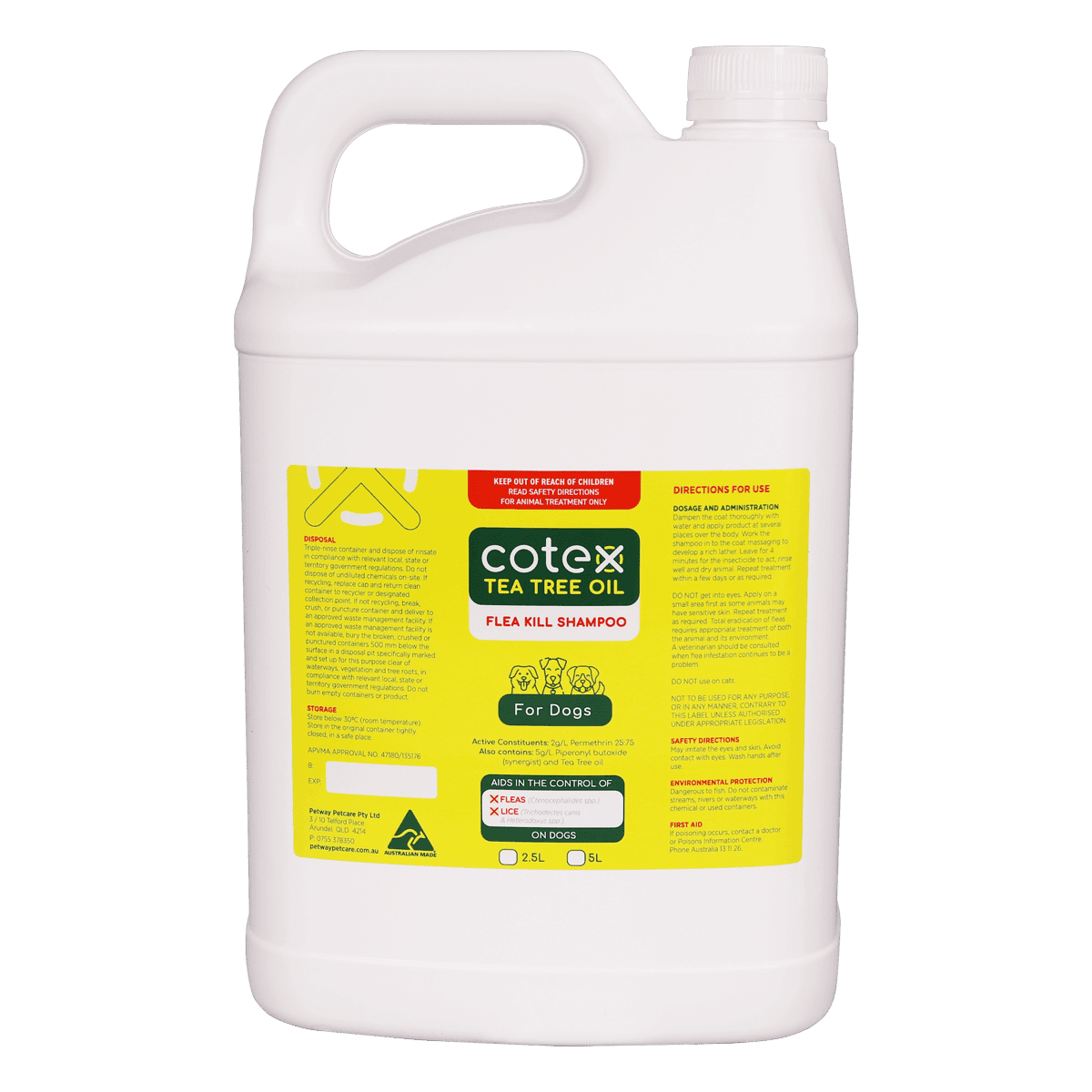 Cotex - Flea Kill Shampoo for Dogs - Fetch Grooming Supplies