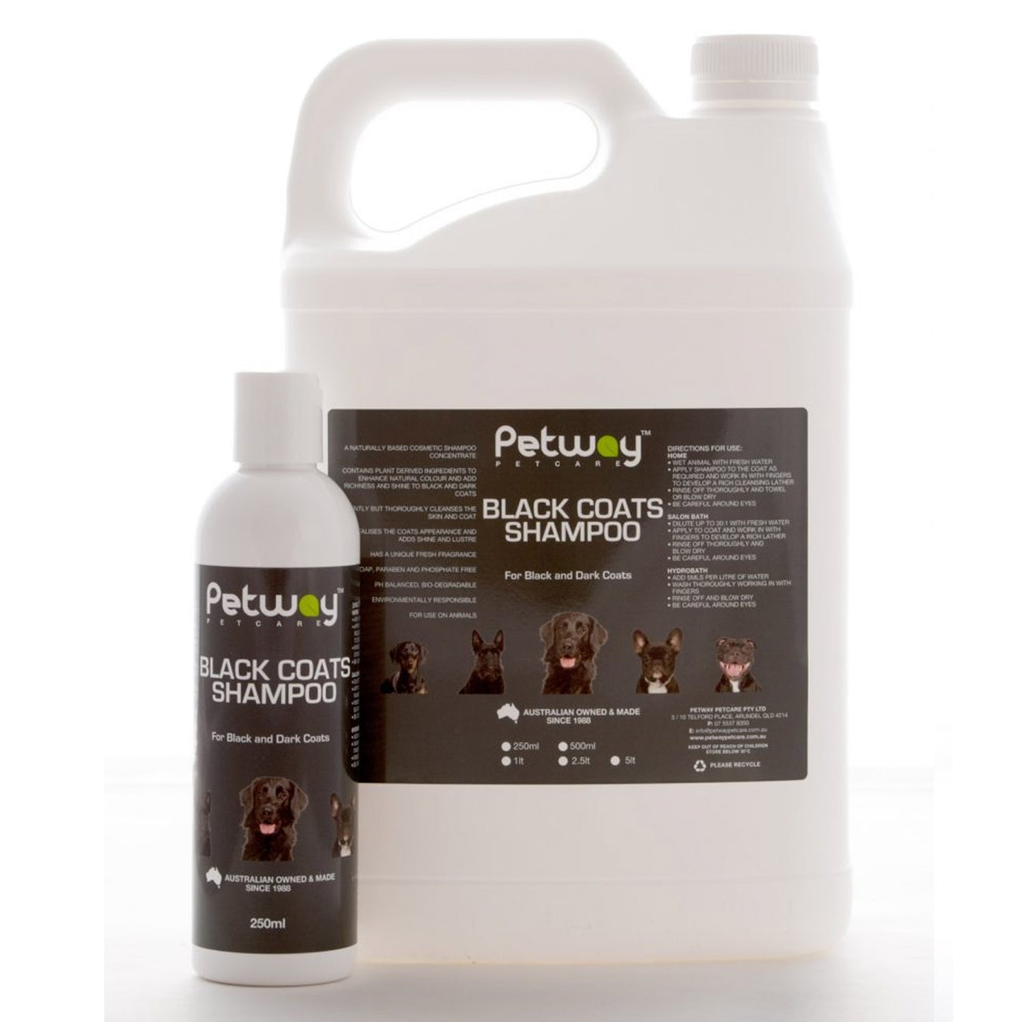 Petway Shampoo Black and Dark Coats - Fetch Grooming Supplies