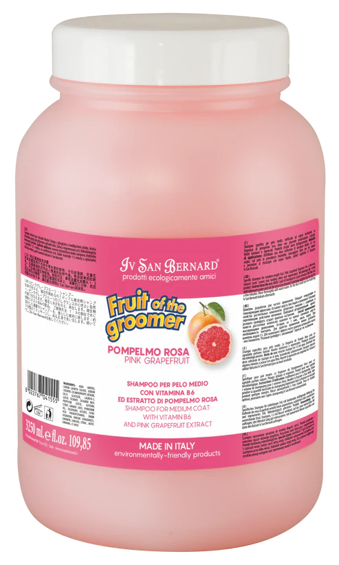 Fruit of the Groomer PINK GRAPEFRUIT SHAMPOO for Medium Coats - Fetch Grooming Supplies