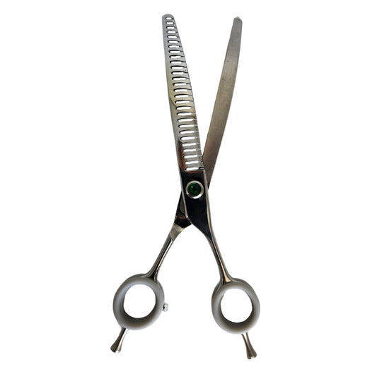 7.5" Emerald T28 Curved Chunker Scissors - Hitachi 440c