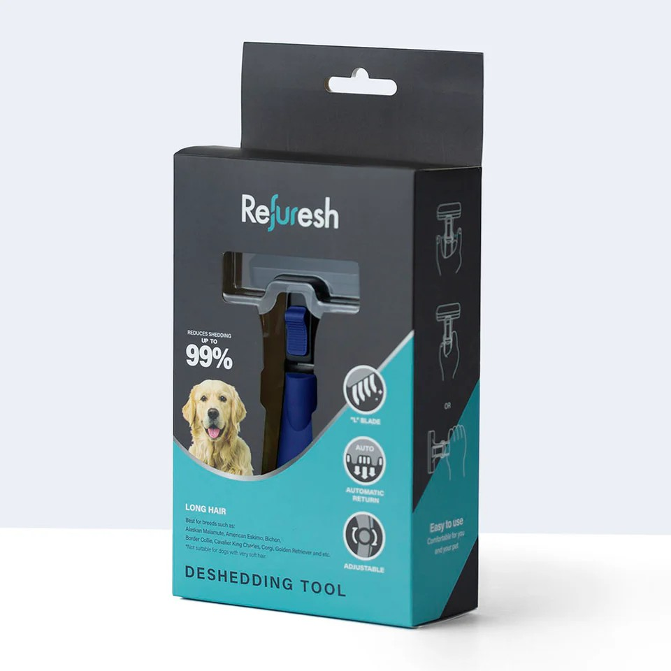 Refuresh Long Hair Gentle Deshedding Brush – Fetch Grooming Supplies